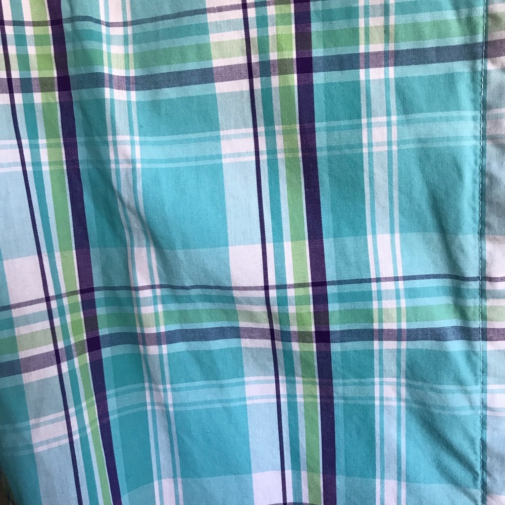Cascade Blue Plaid Blouse - Picture 5 of 6